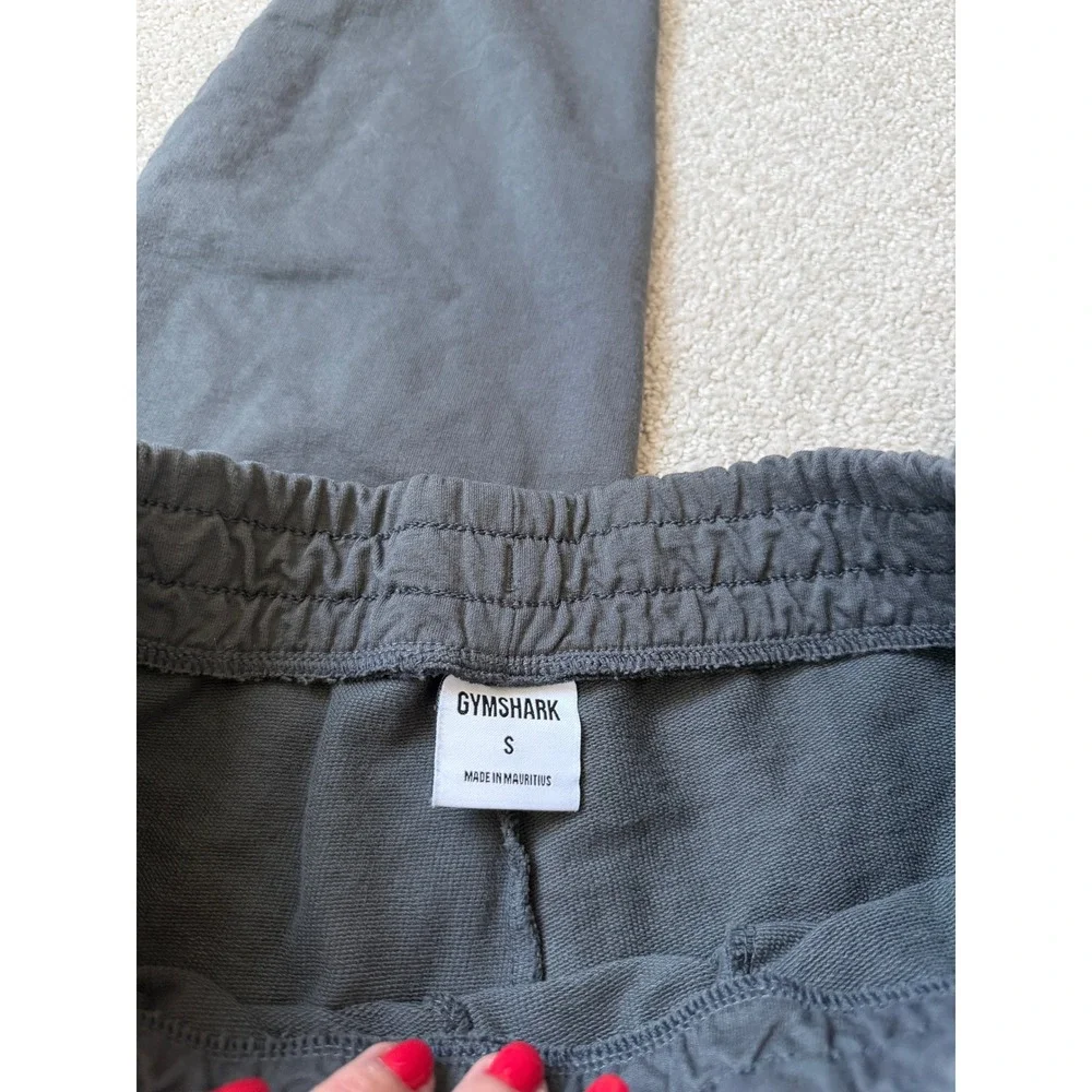 Gymshark Mens Small Charcoal Gray Joggers Elastic Drawstring Waist Sweatpants